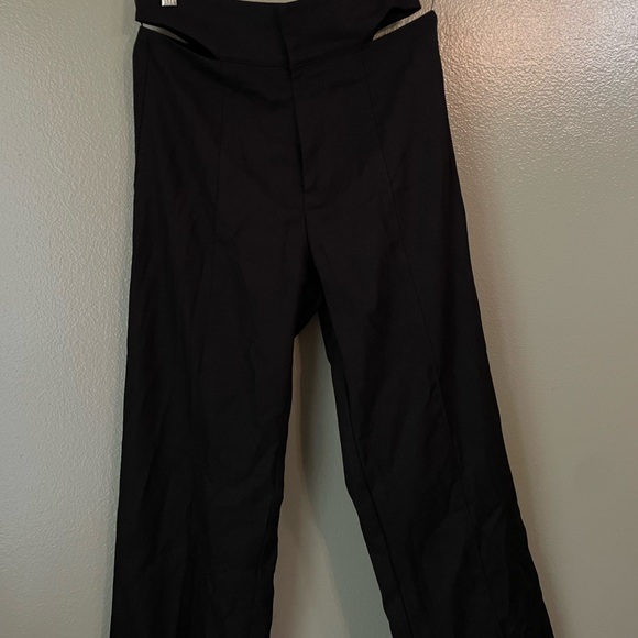 Princess Polly Alexia Wide Leg Pants Black NWOT - Picture 5 of 14